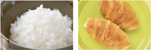 ごはんやパンもございます。