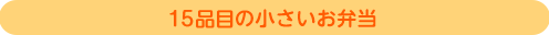 15品目の小さいお弁当