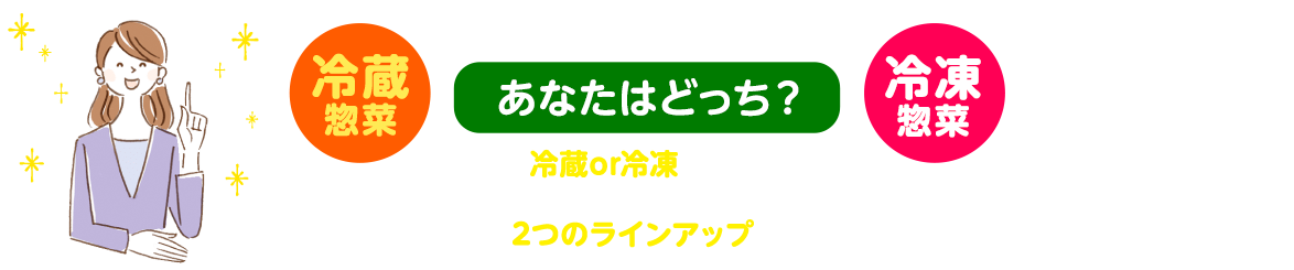 「ワタミの宅食」の強み　冷凍・冷蔵ライフスタイルに合わせて選べる2つのラインナップ