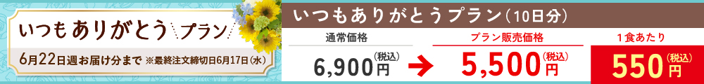 いつもありがとうプラン　まごころおかず
