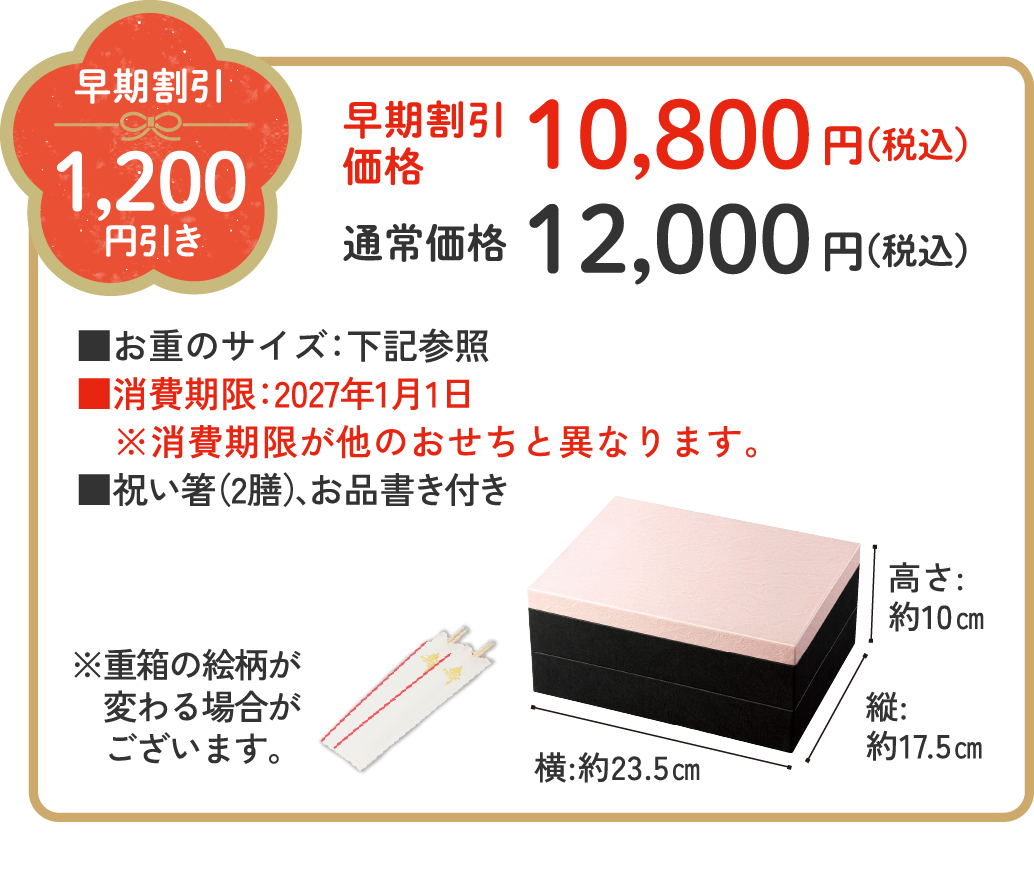 加賀屋監修おせち「わたみのおせち」