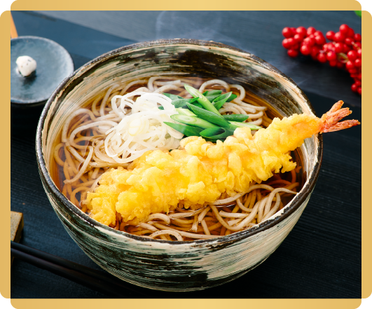 「わたみのおせち」天ぷら蕎麦