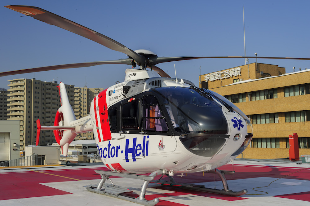 手稲渓仁会病院のヘリ