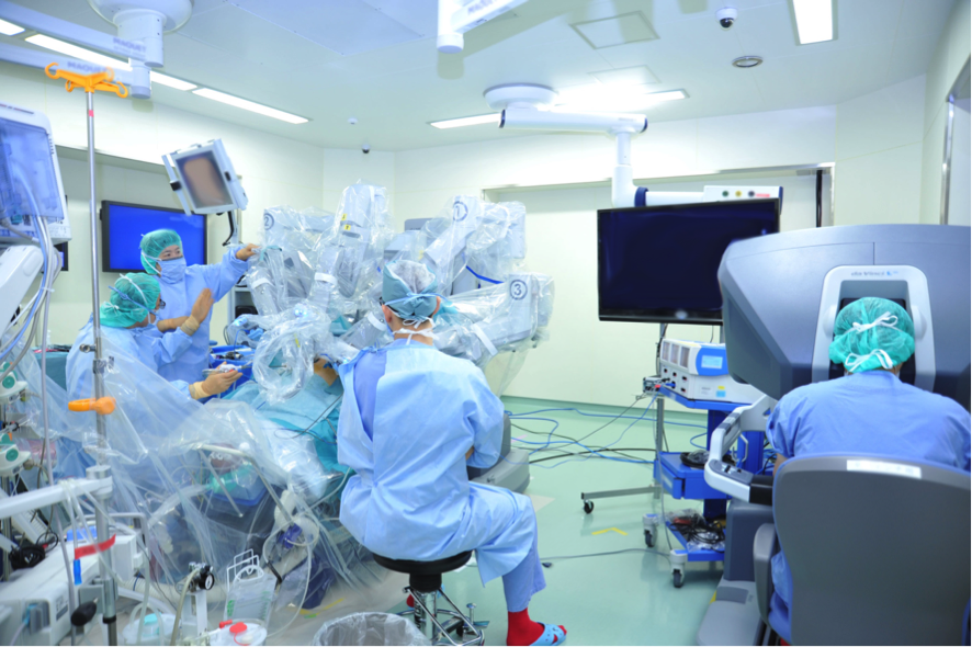 ダヴィンチを用いた手術の様子