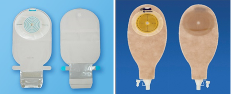 画像：ストーマ袋の便の捨て口、ノズルとキャップは清潔に