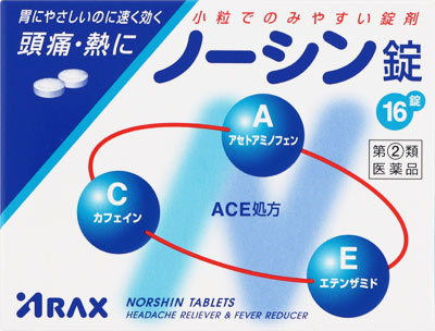 ノーシン錠 基本情報 効果 効能 用法 用量 副作用など Medley メドレー