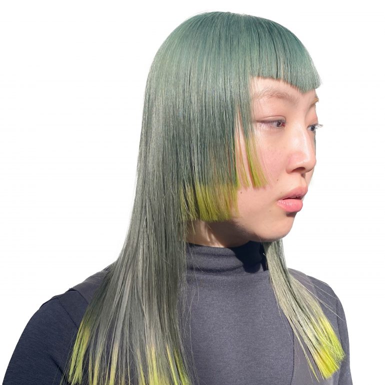 ライムグリーンエンドカラー | オルディーブブランド ヘアカラー