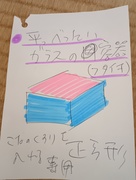 平べったい ガラスの容器 蓋付き