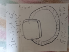 ゴムバンド式腕時計