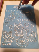 日本地図のステンシルプレート