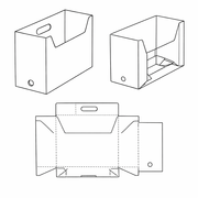 紙でつくる 書類収納ボックス（組み立て式）