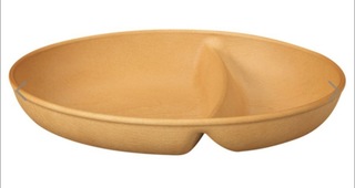 仕切り付きのお皿、深めバージョン