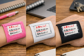 忘れ事防止リストバンド