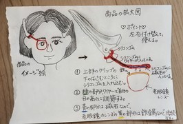 老眼鏡が邪魔にならず、メイクが楽ちん！