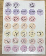 家事のイラスト付きポイントシール