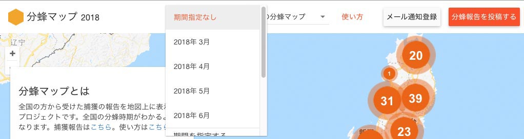 報告期間を指定する