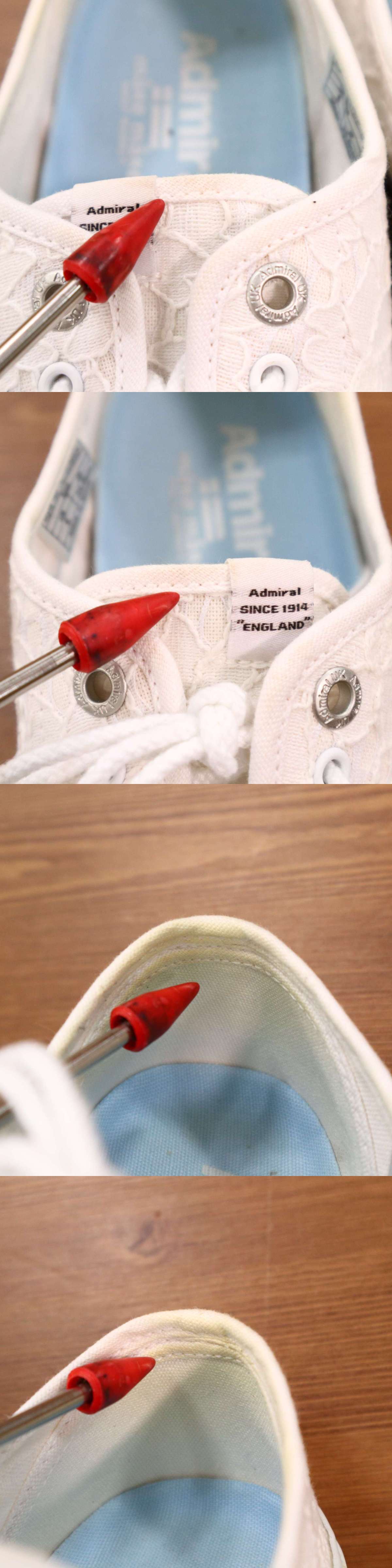 逆輸入 Admiral アドミラル 通年 レース総柄 スニーカー シューズ 靴 Sz 25 0cm レディース 白 E2g 7 U Www Studiodentisticozanetti Elba Com