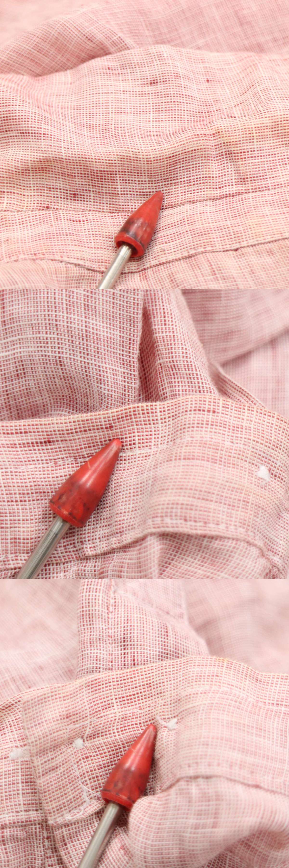 イタリア製★ LARDINI ラルディーニ 春夏 麻100%★ リネン アンコン シャツ ジャケット Sz.S　メンズ　I4T00620_2#A