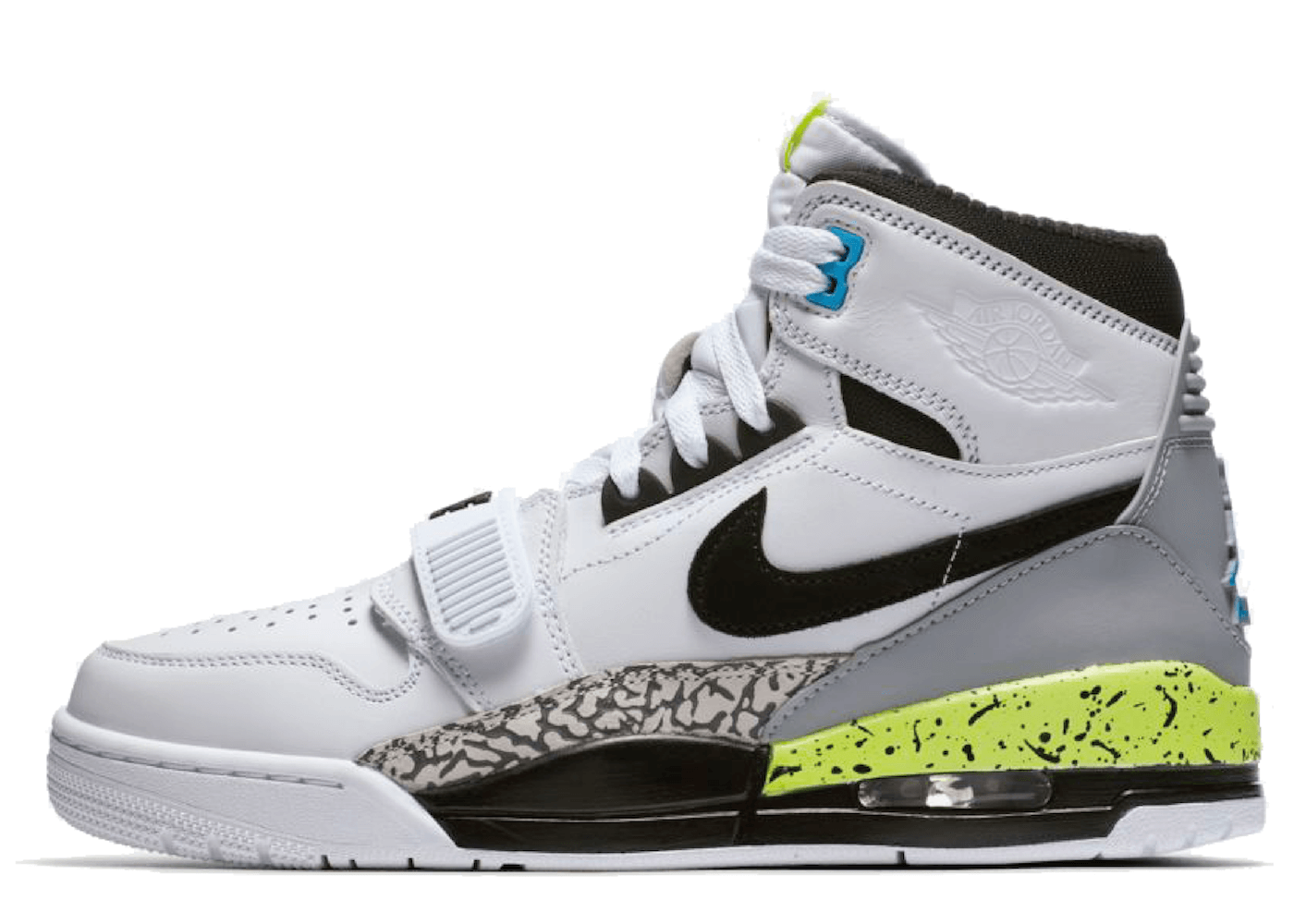 JUST DON × NIKE AIR JORDAN LEGACY 312 WHITE/BLACK-VOLT-VIVID BLUEの写真