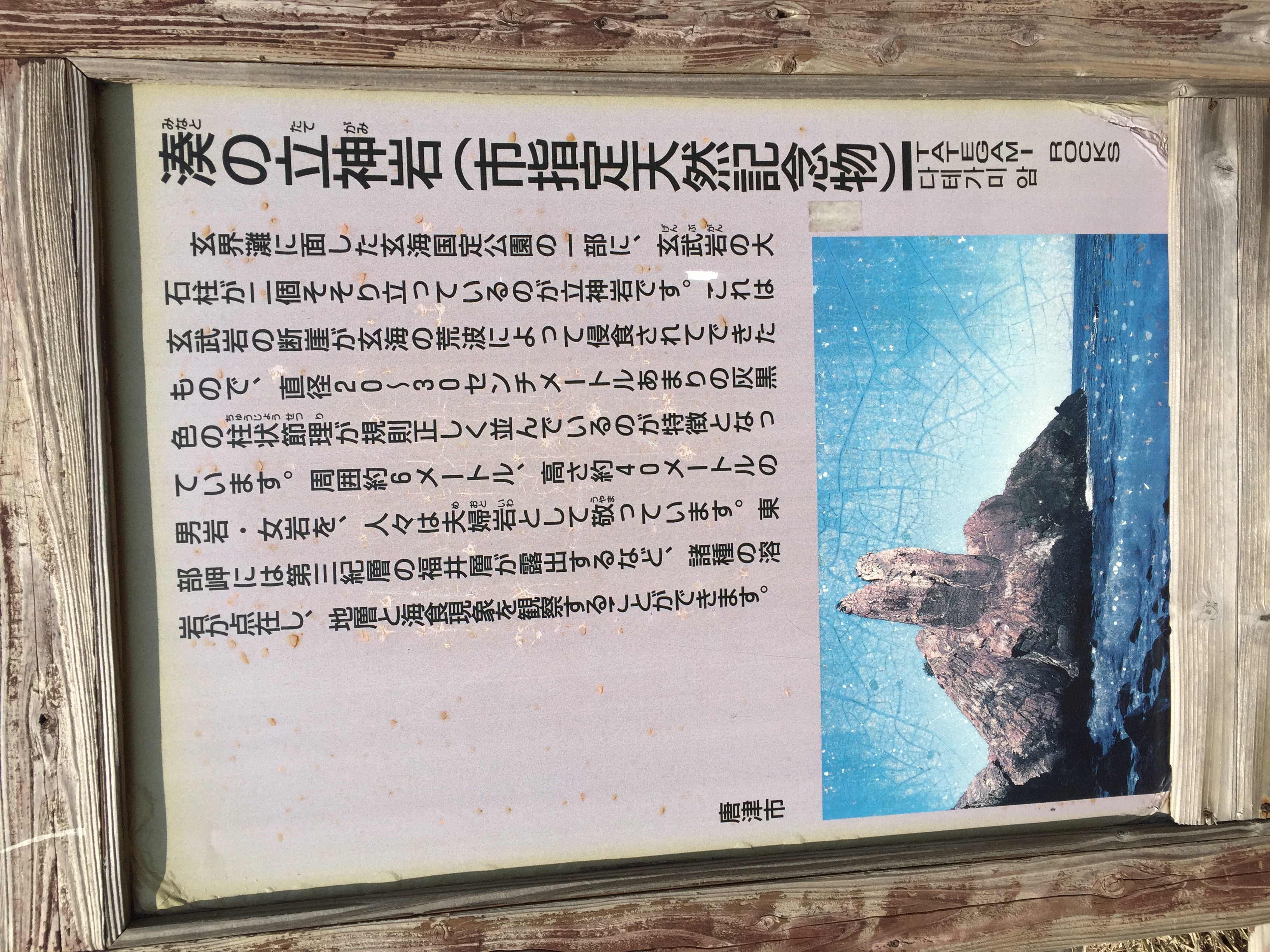 湊の立神岩 (市指定天然記念物  - Monumento(モニュメント)