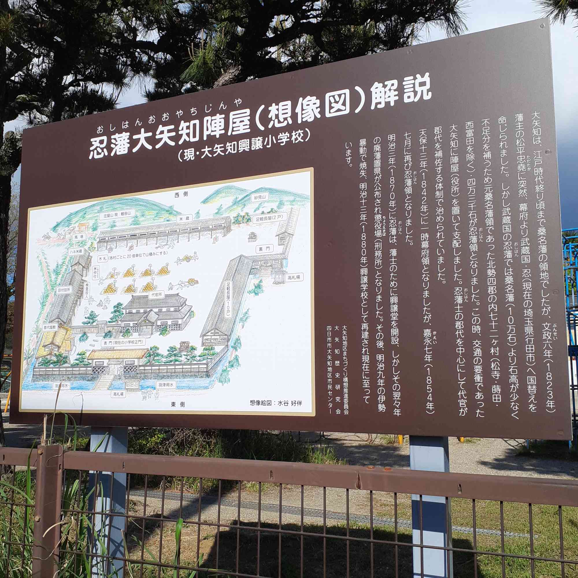 忍藩大矢知陣屋（想像図）解説 - Monumento(モニュメント)