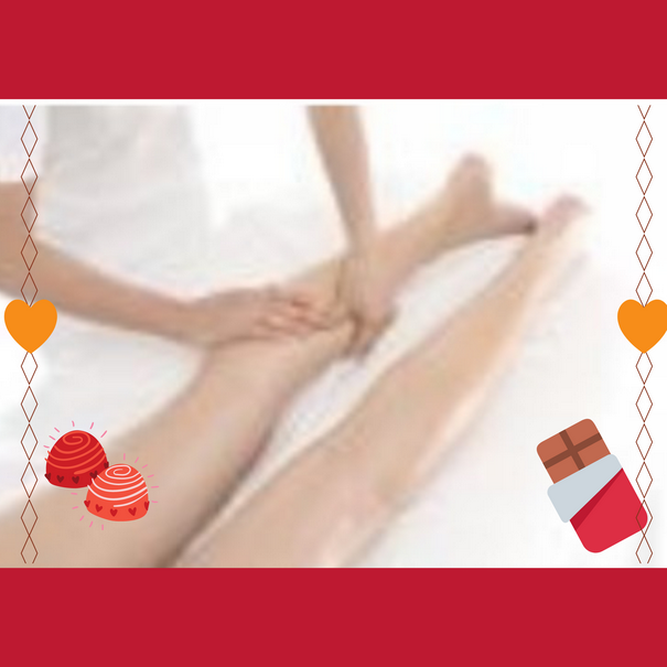 【ボディエステ】バレンタイン限定❤チョコスクラブでキレイな足に!