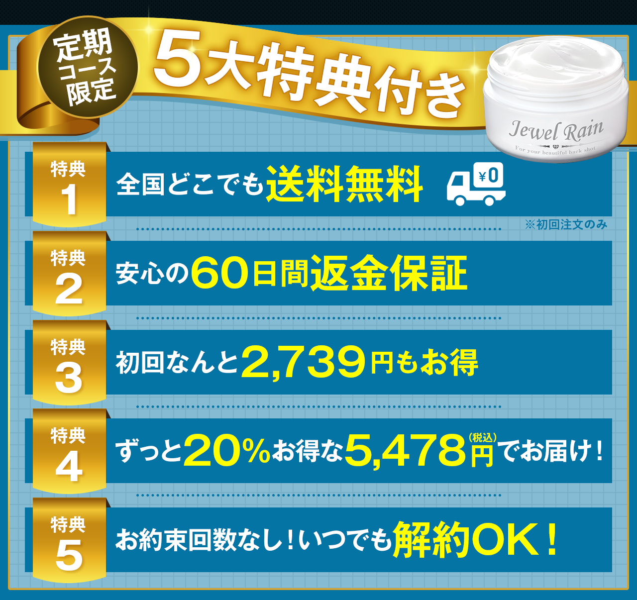 定期コース限定特典