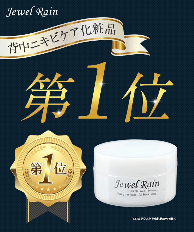 背中ニキビケア化粧品1位獲得