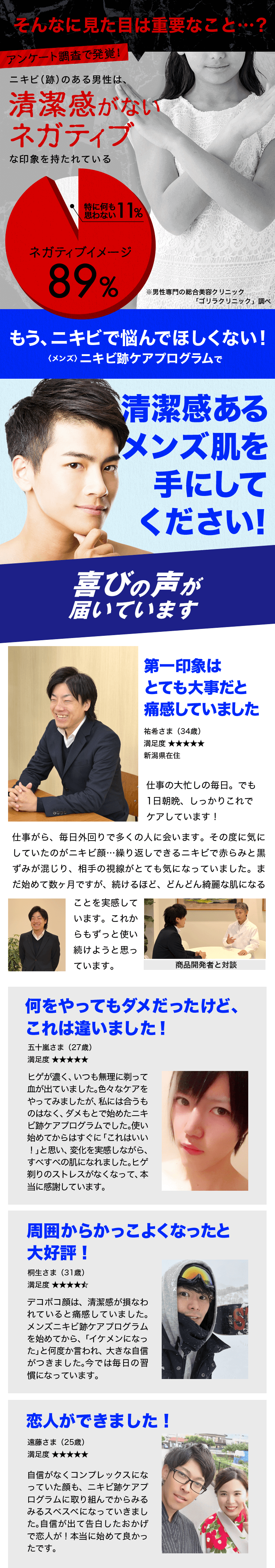 喜びの声が届いています