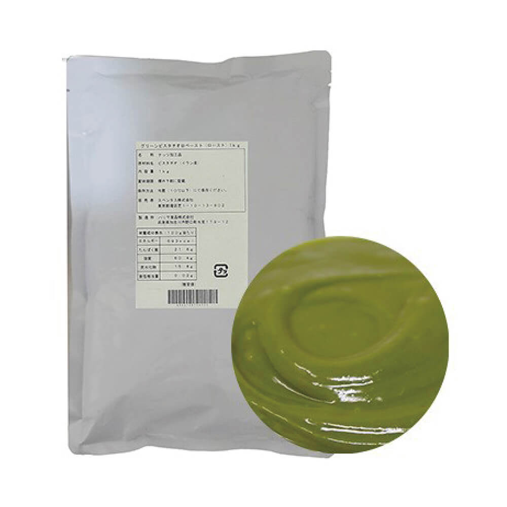 ピスタチオスーパー　ピスタチオペースト 1kg 格安 グリーンピスタチオBペースト(ロースト、1kg）|中沢乳業 e-shop
