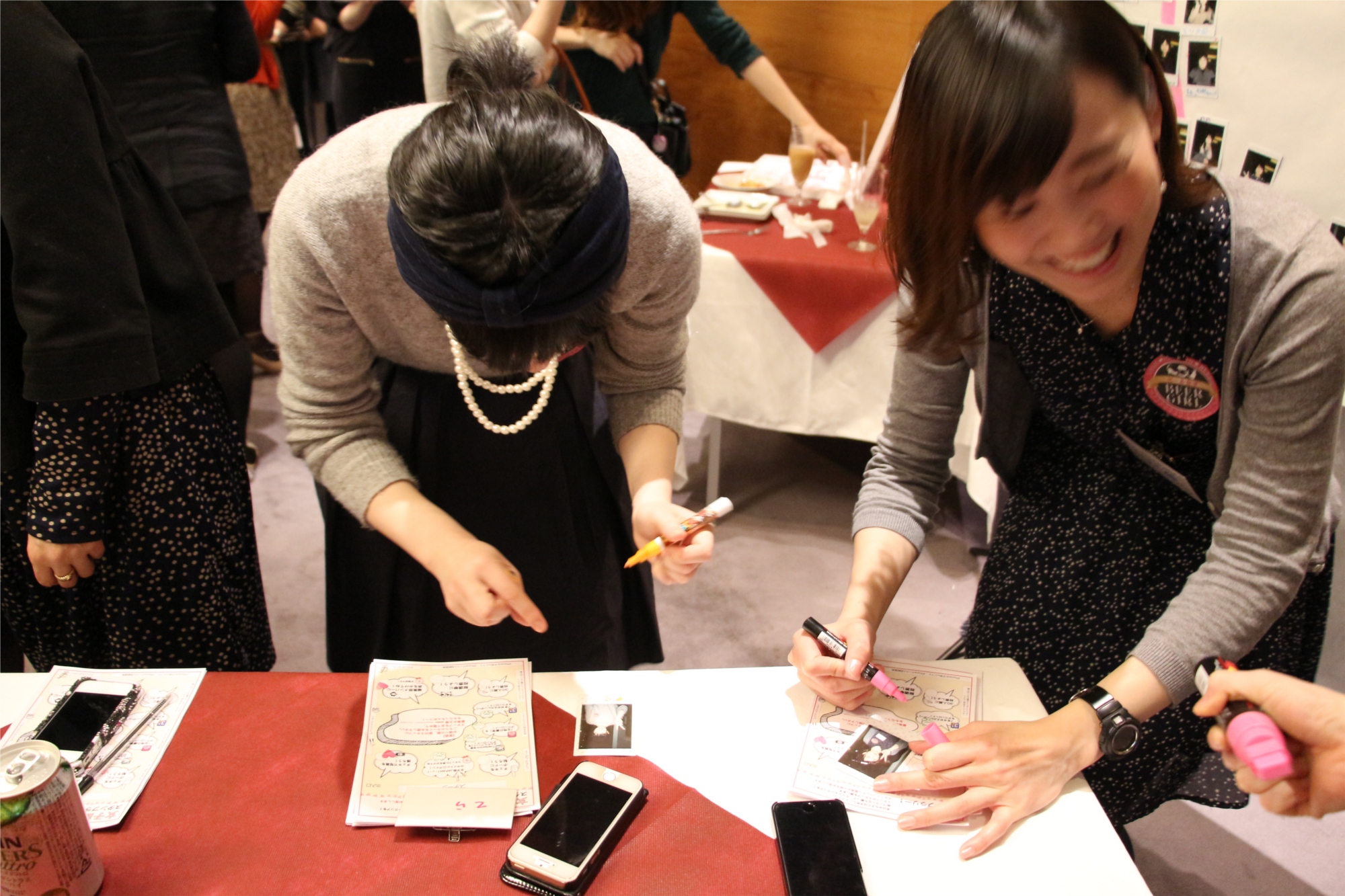 日本一楽しい100人女子会　iphone女子部　ビール女子