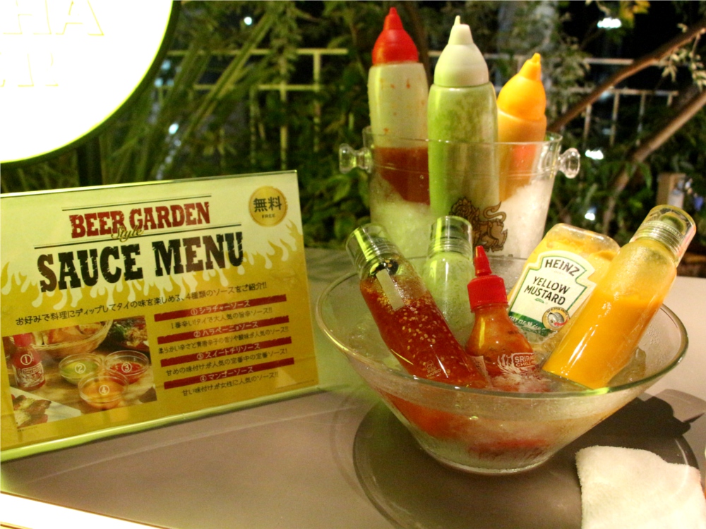 銀座　ザ・ガーデン　シンハービール　夏期限定　ビアガーデン
