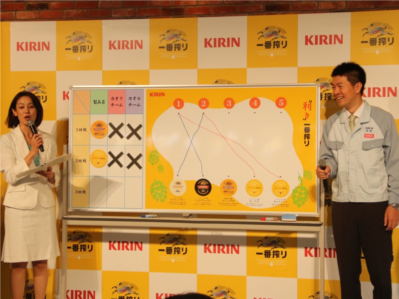 効き一番搾り キリン 渋谷 芸能