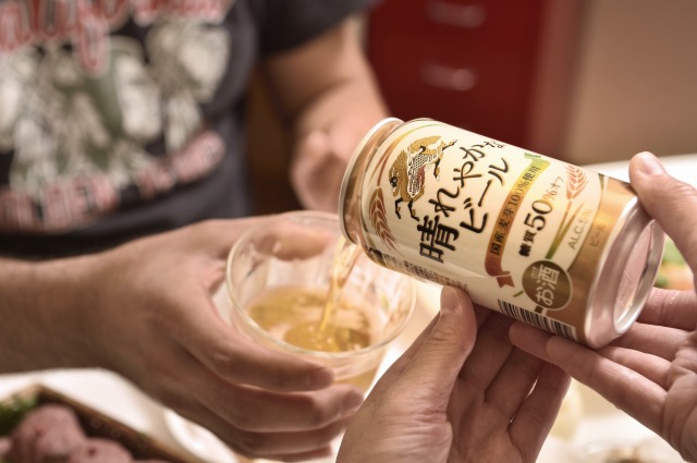 晴れやかなビール