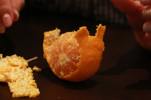 みかんアート　みかん　こたつ　カタツムリ