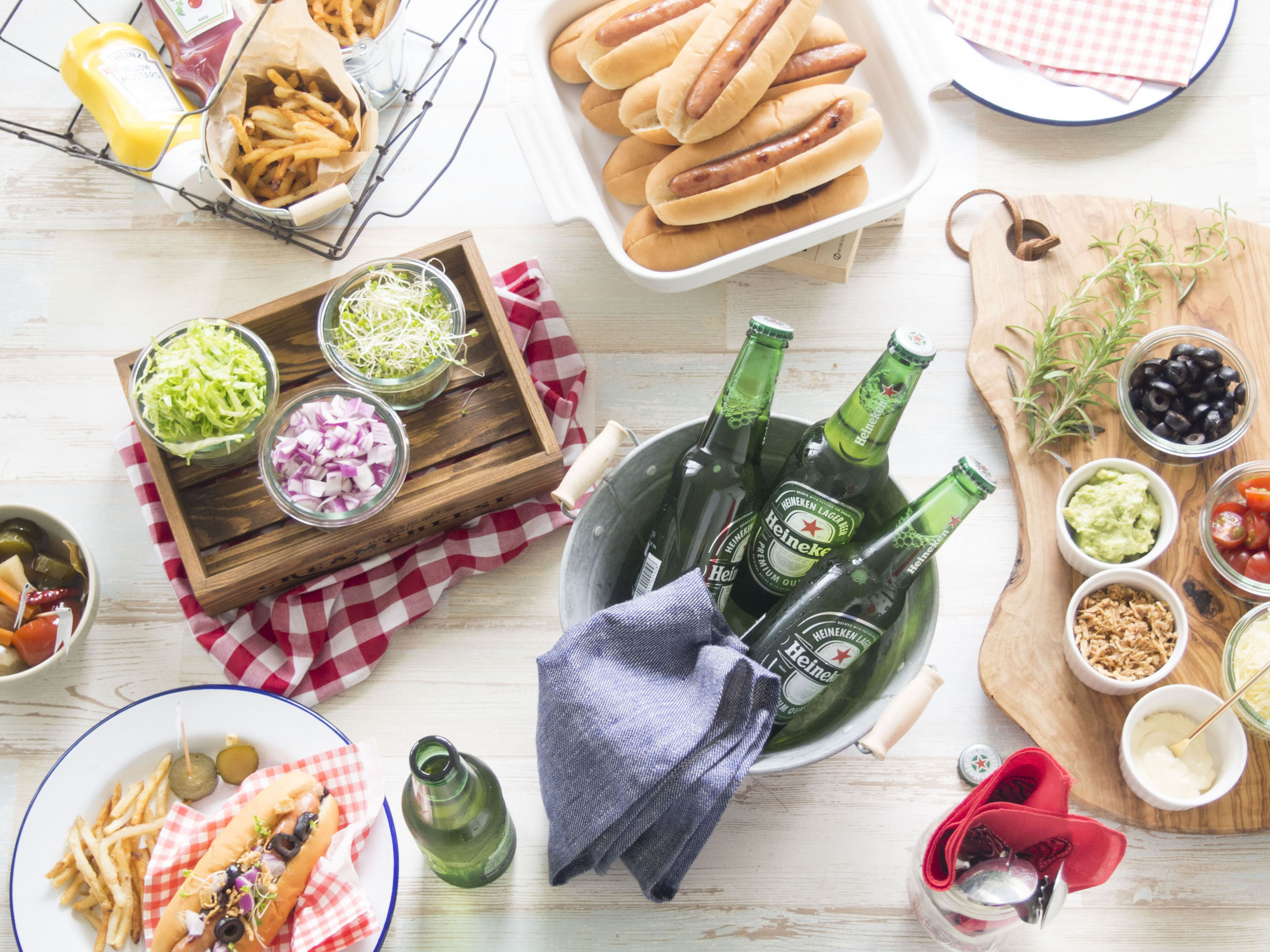 おしゃれでかわいいホットドッグパーティー