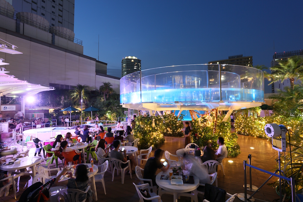 缶つま　ビール　水族館