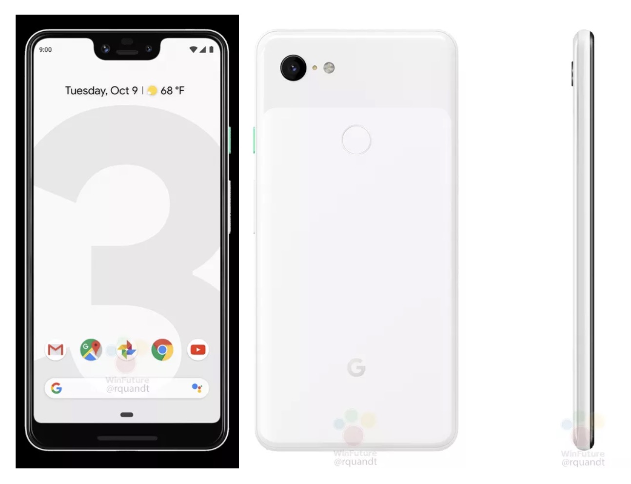 これで確定か Pixel 3 3 Xlの公式レンダリングらしき画像が発見される Engadget 日本版 ニュートピ Twitterで話題のニュースをお届け