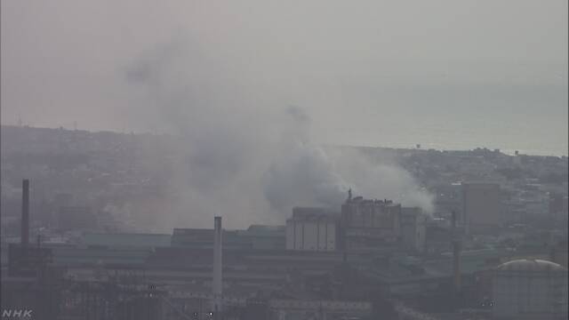 震度５弱の室蘭 新日鉄住金室蘭製鉄所構内で火災 消火活動中 Nhkニュース ニュートピ Twitterで話題のニュースをお届け