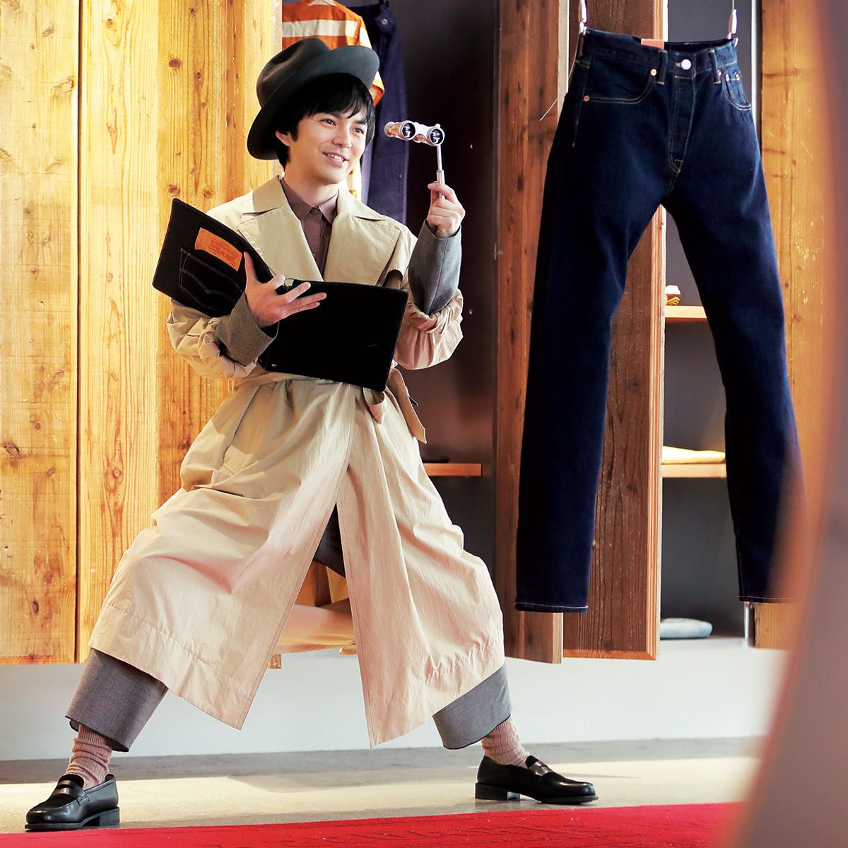 林 遣都がリーバイス のカスタマイズオーダーを潜入捜査 ジーンズ界の伝説に自分らしさを刻み込む メンズファッションニュース Gq Japan ニュートピ Twitterで話題のニュースをお届け