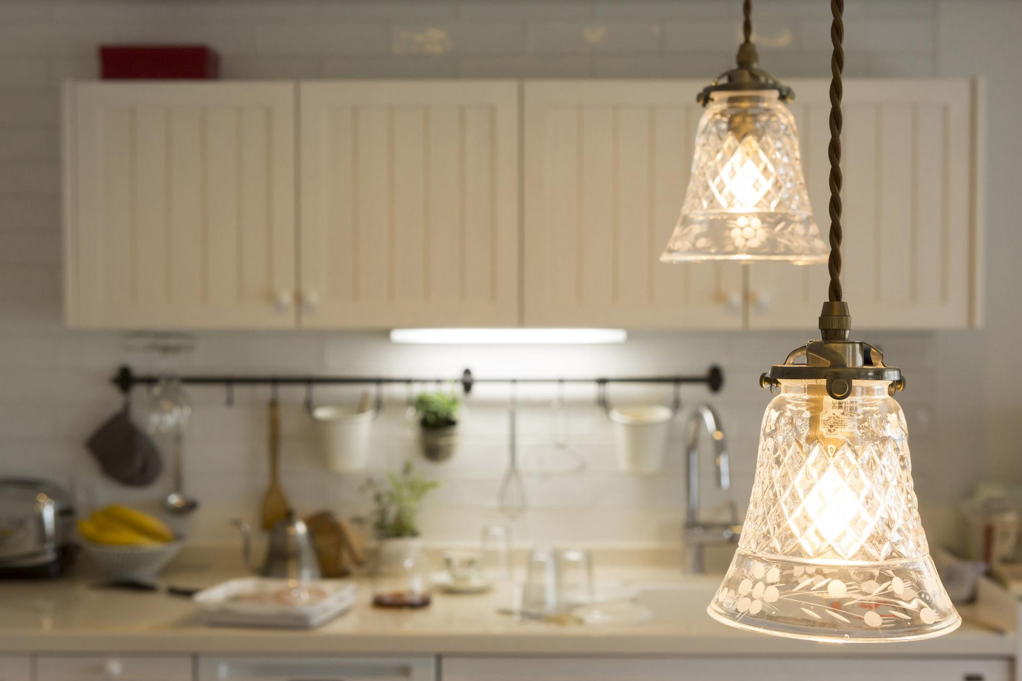 広さも憧れ！ アーリーアメリカン調キッチンのリノベーション事例