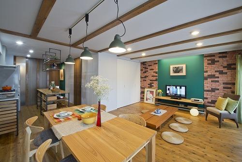 木を基調としたおしゃれな空間を実現のリノベーション事例