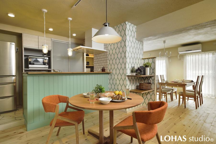 自然派珪藻土＆おしゃれな輸入クロスのリノベーション事例