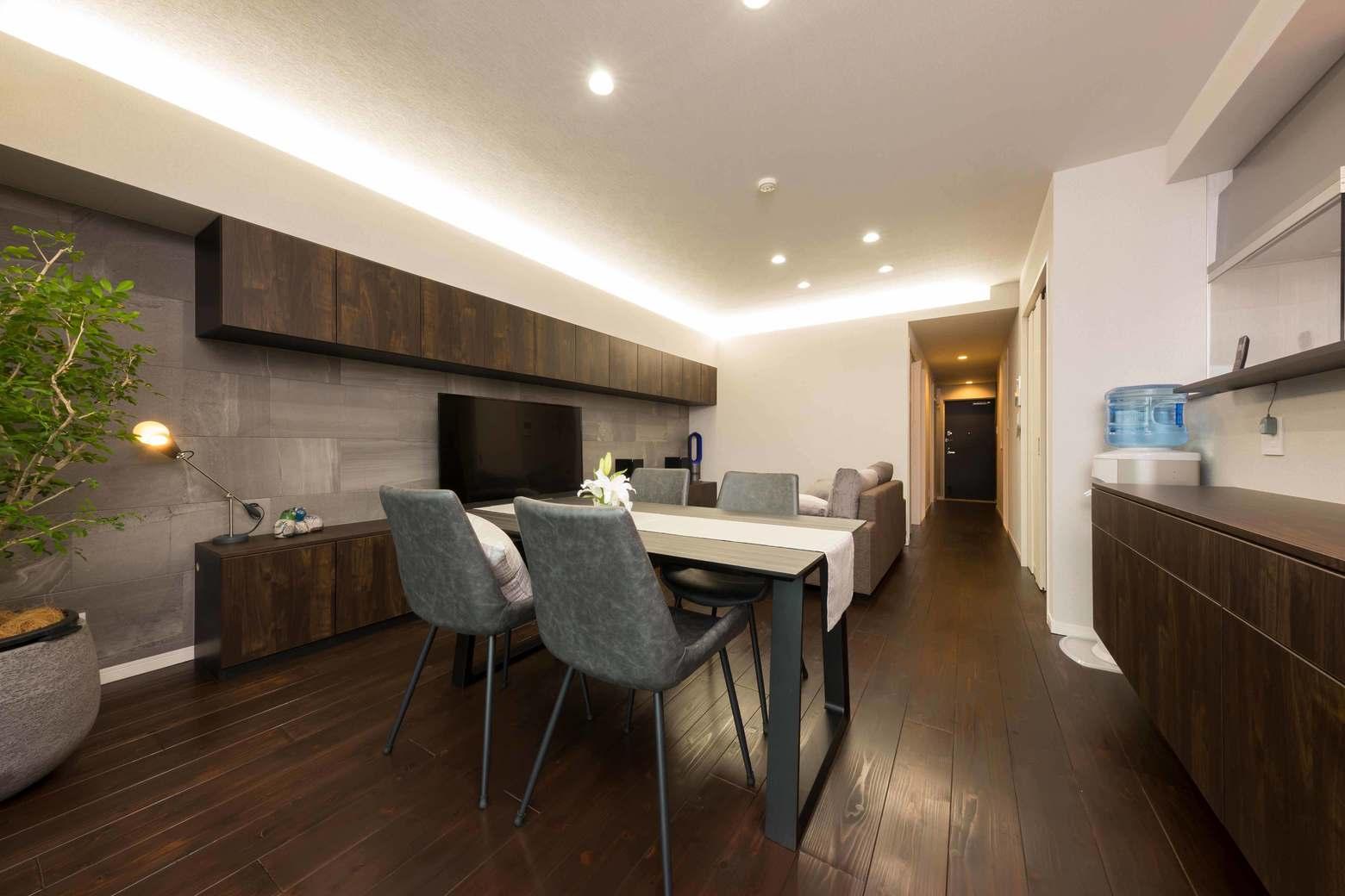 ホテルのように洗練された雰囲気をつくる間接照明のリノベーション事例