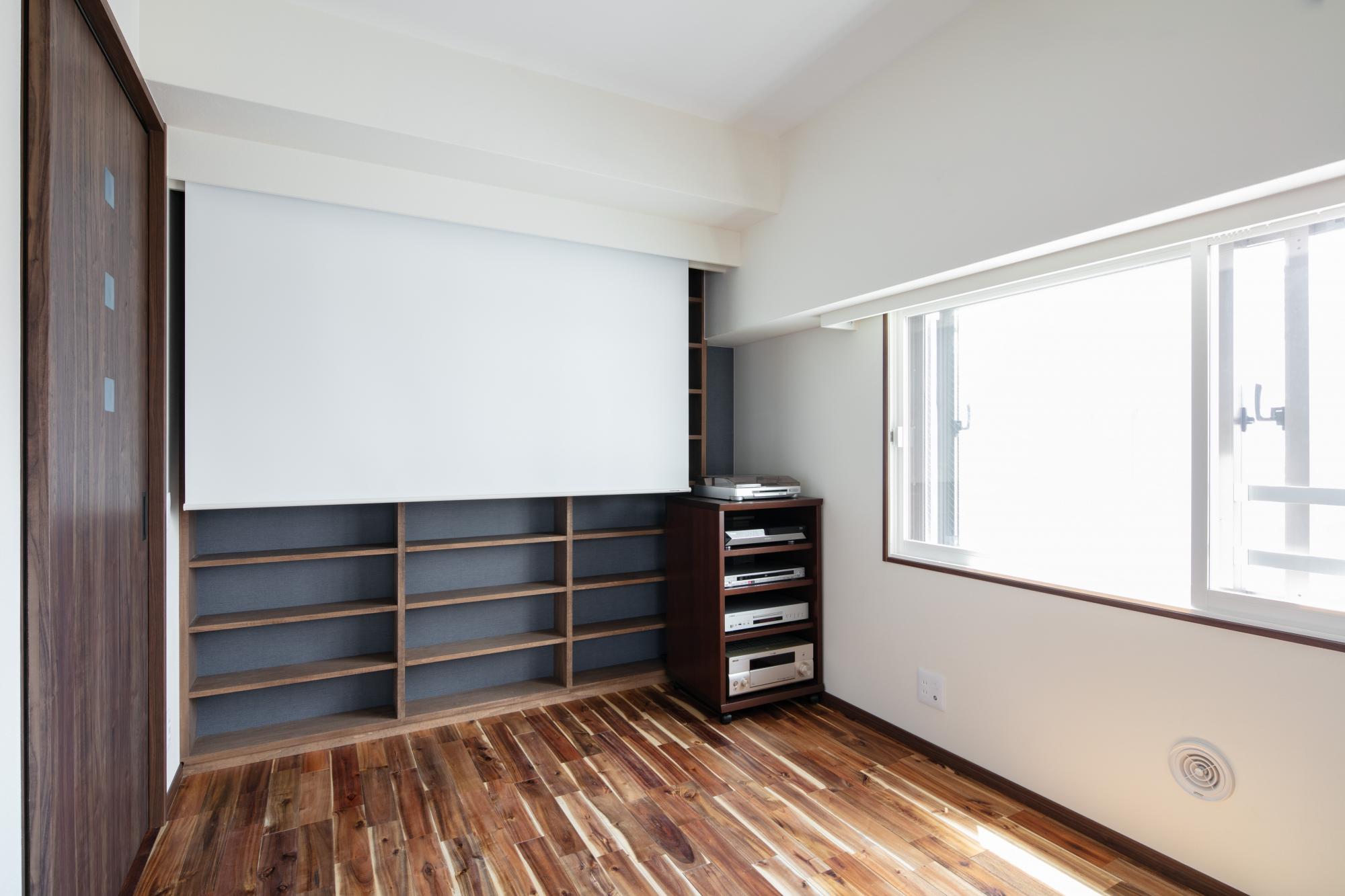 防音ルームで心置きなく映像と音楽を楽しむのリノベーション事例
