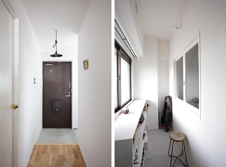 スモールスペースでも使いやすさ◎の土間玄関のリノベーション事例