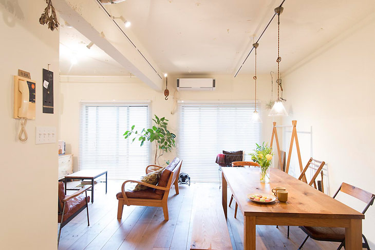 インダストリアルな空間を演出のリノベーション事例