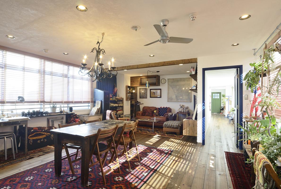 アメリカンヴィンテージを再現したお部屋のリノベーション事例