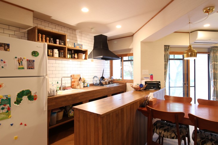 オーダーメイドでヴィンテージ感を演出のリノベーション事例