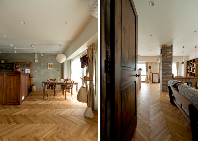 木のぬくもりとモダンとの共存のリノベーション事例
